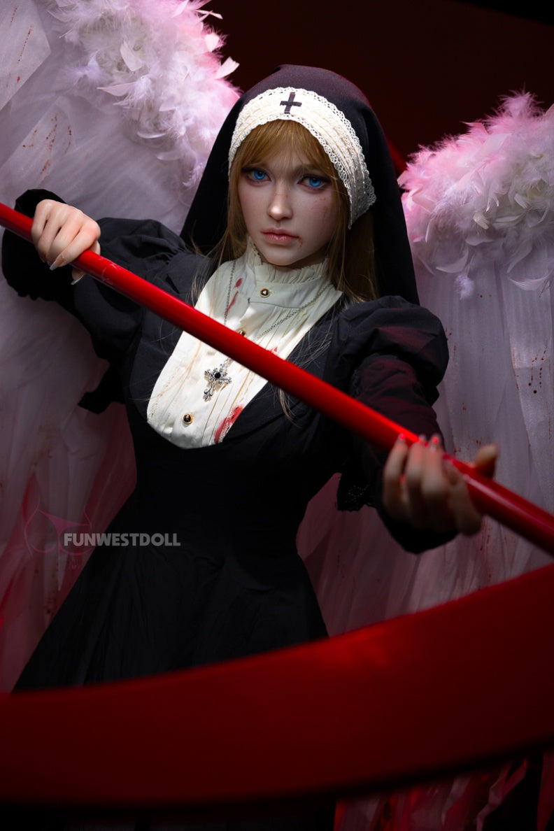 Bella C (A-Cup) (159cm) | Angel Nun Cosplay Sex Doll | Funwest Doll