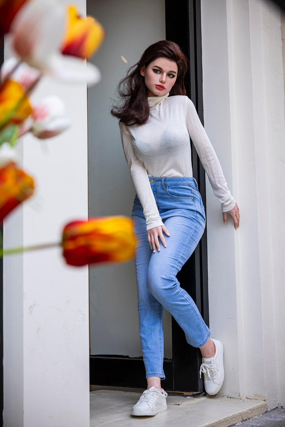 Evelia (D-Cup) (171cm) | Sex Doll D-Cup / 171cm / Brunette Sex Doll