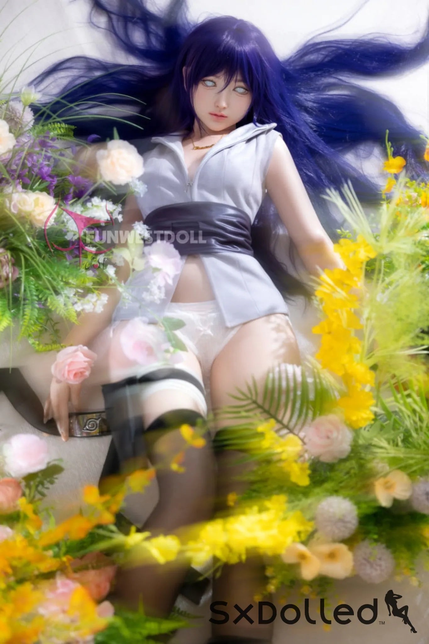 Amy A (A-Cup) (159cm) | Naruto Hinata Cosplay Sex Doll | Funwest Doll A-Cup / 159cm / Purple Sex Doll