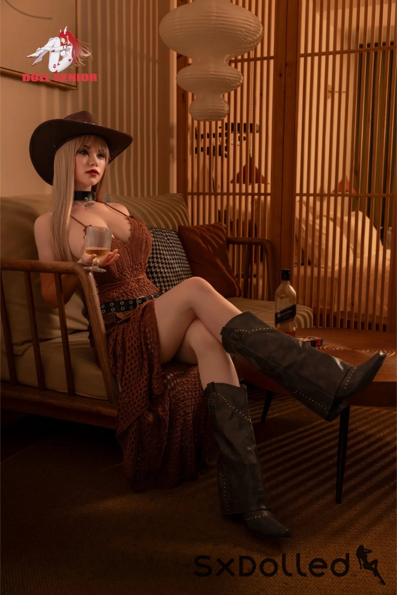 Bonnie A (E-Cup) (163cm) | Blonde Cowgirl Sex Doll | Doll Senior E-Cup / 163cm / Blonde Sex Doll