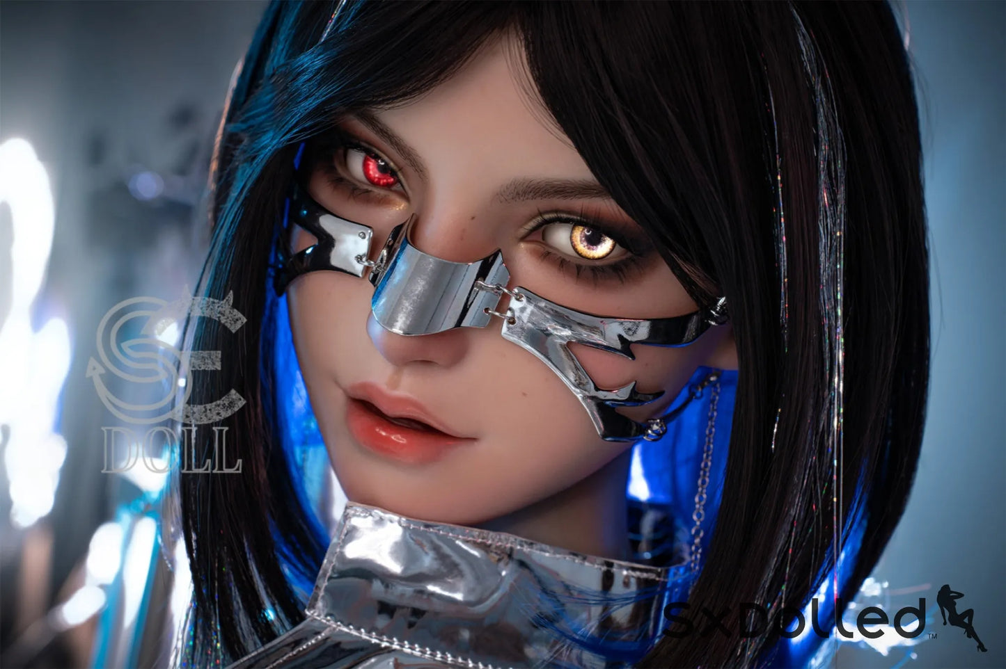 Bridget.E (E Cup) (161cm) | Thick Cyberpunk Sex Doll | SE Doll E Cup / 161cm / Black Sex Doll