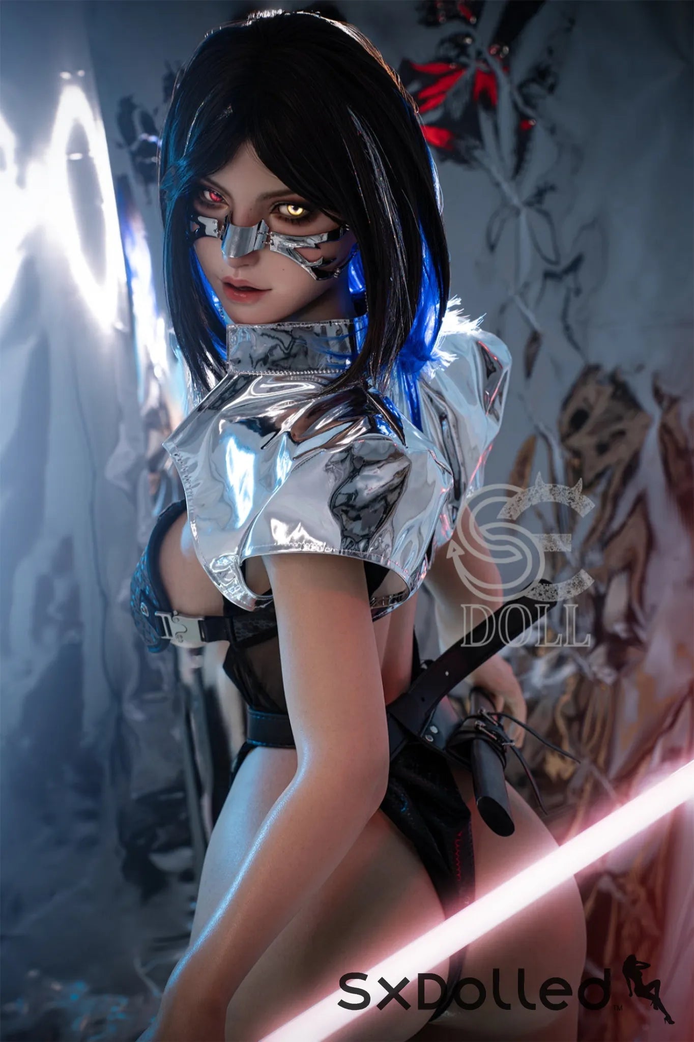 Bridget.E (E Cup) (161cm) | Thick Cyberpunk Sex Doll | SE Doll E Cup / 161cm / Black Sex Doll