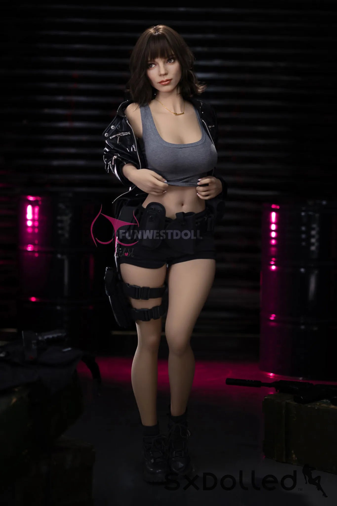 Eve A (F Cup) (159cm) | Brunette Mature Pear Sex Doll | Funwest Doll F Cup / 159cm / Brunette Sex Doll