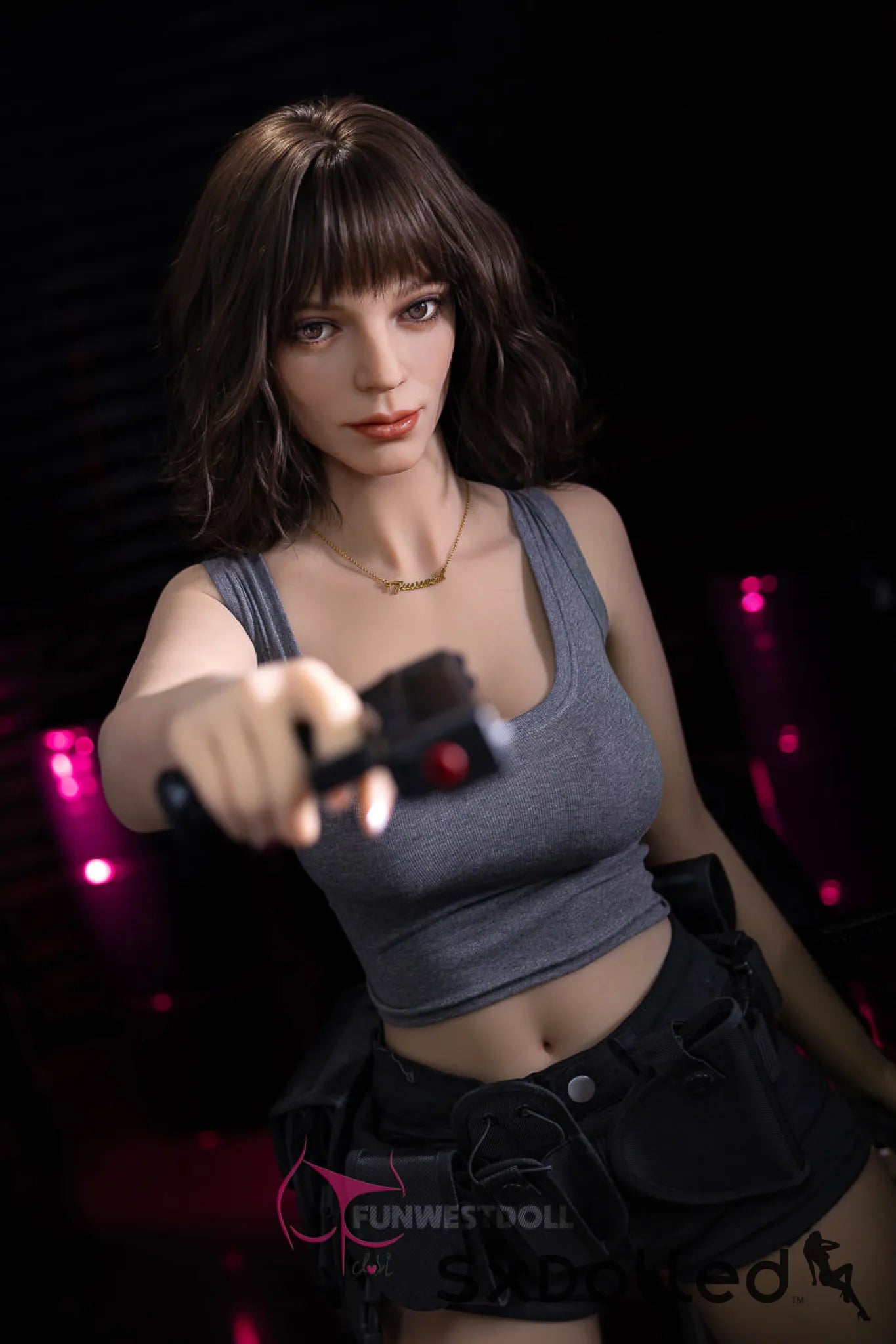 Eve A (F Cup) (159cm) | Brunette Mature Pear Sex Doll | Funwest Doll F Cup / 159cm / Brunette Sex Doll