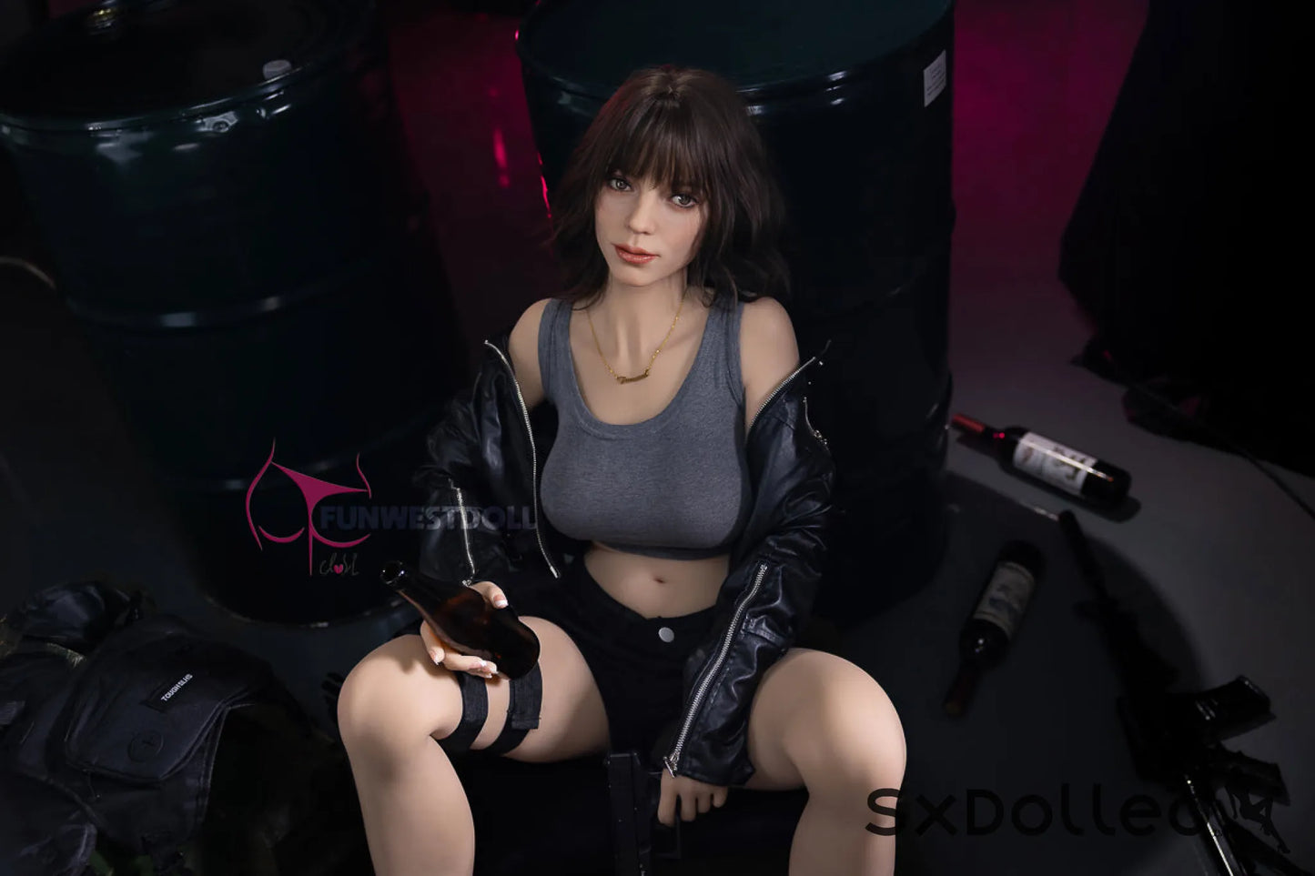 Eve A (F Cup) (159cm) | Brunette Mature Pear Sex Doll | Funwest Doll F Cup / 159cm / Brunette Sex Doll