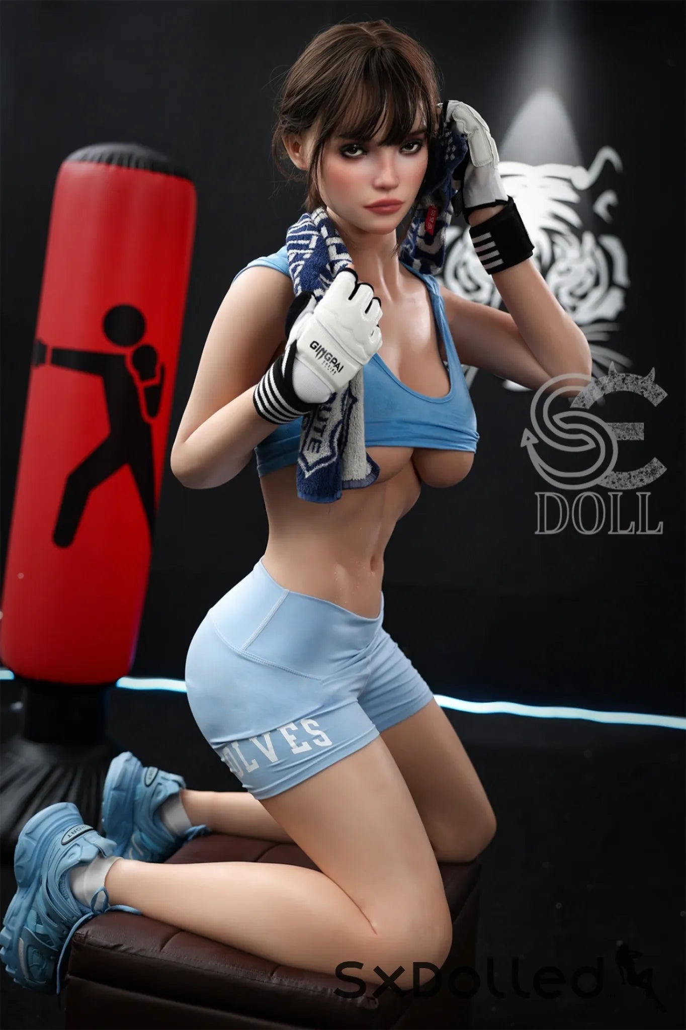Jenny.K (E Cup) (167cm) | Fit Beautiful Boxer Sex Doll | SE Doll E Cup / 167cm / Brunette Sex Doll