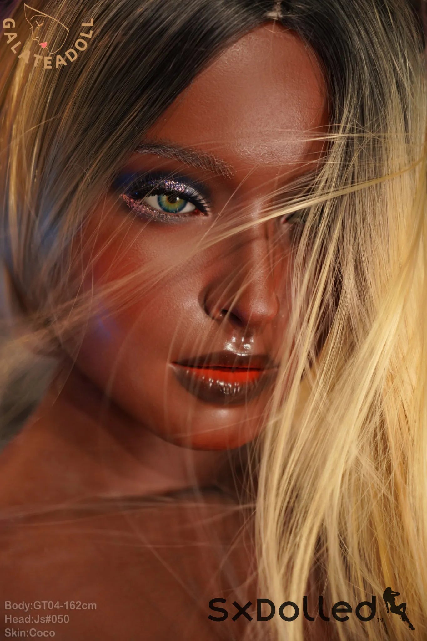 Kaia A (G-Cup) (162cm) | Dark Tan Latina Sex Doll | Galatea Doll G-Cup / 162cm / Ombre Sex Doll