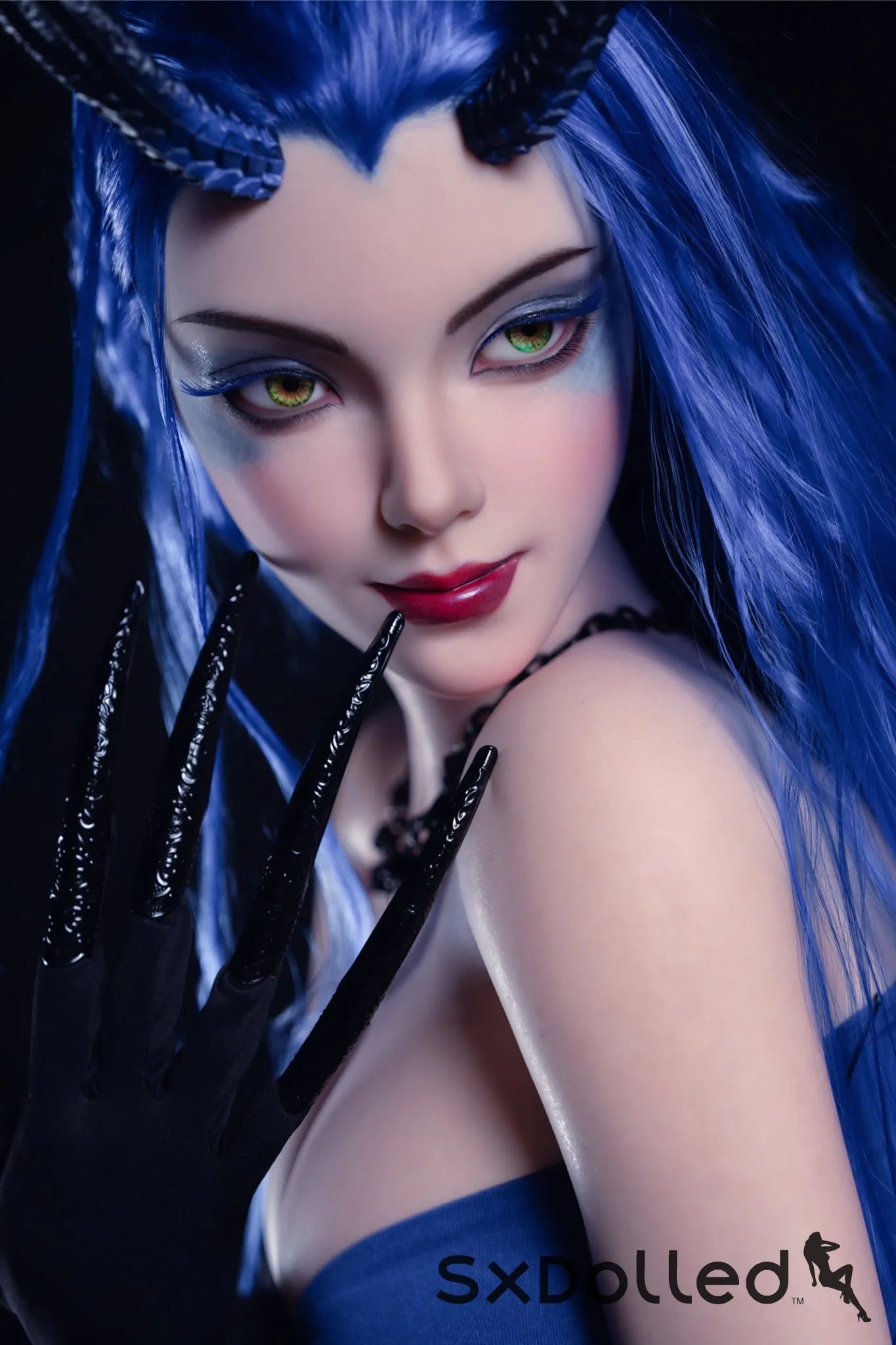 Kiana A (D-Cup) (164cm) | Blue Hair Demon Sex Doll | Rosretty D-Cup / 164cm / Blue Sex Doll