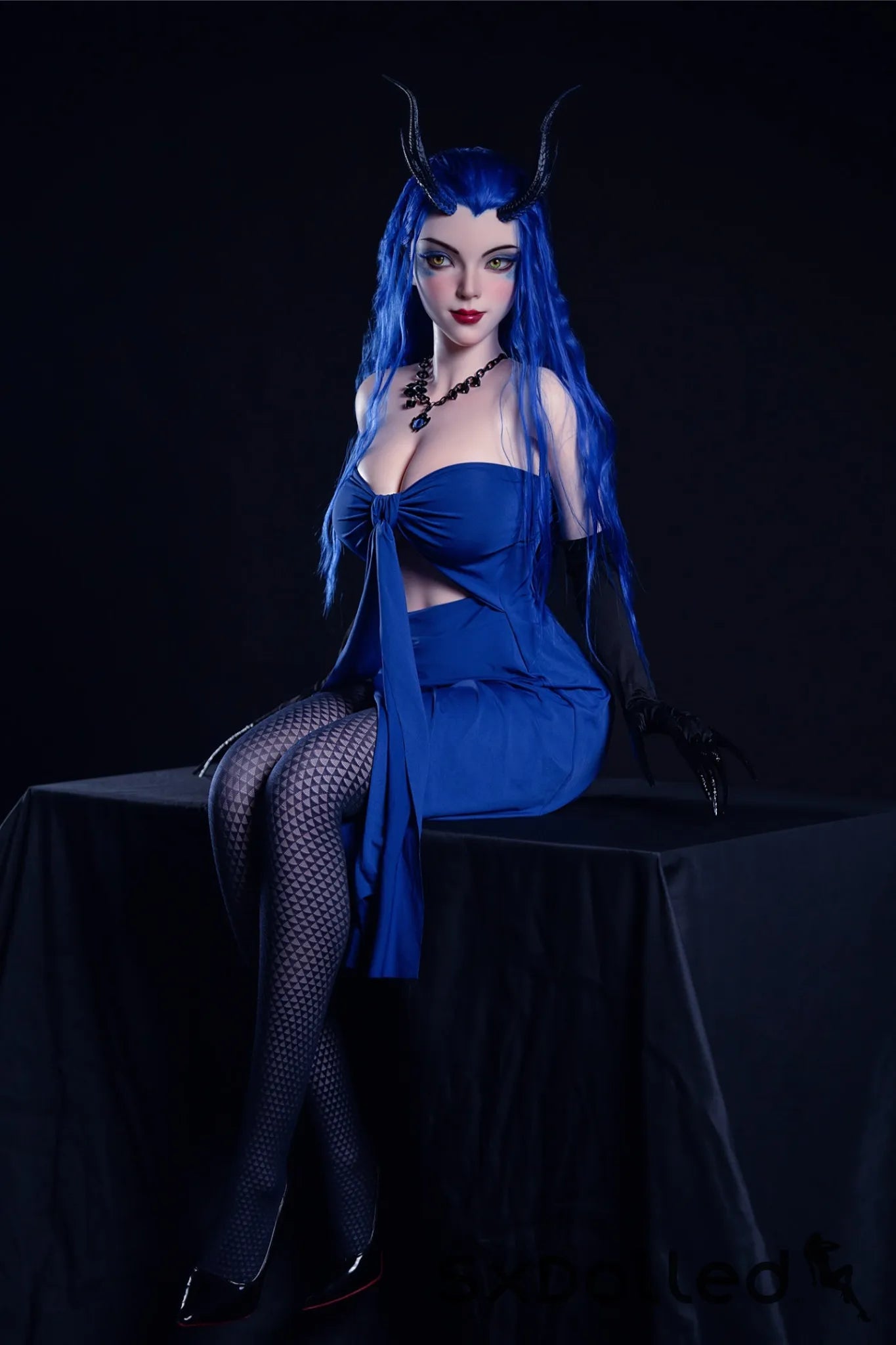 Kiana A (D-Cup) (164cm) | Blue Hair Demon Sex Doll | Rosretty D-Cup / 164cm / Blue Sex Doll