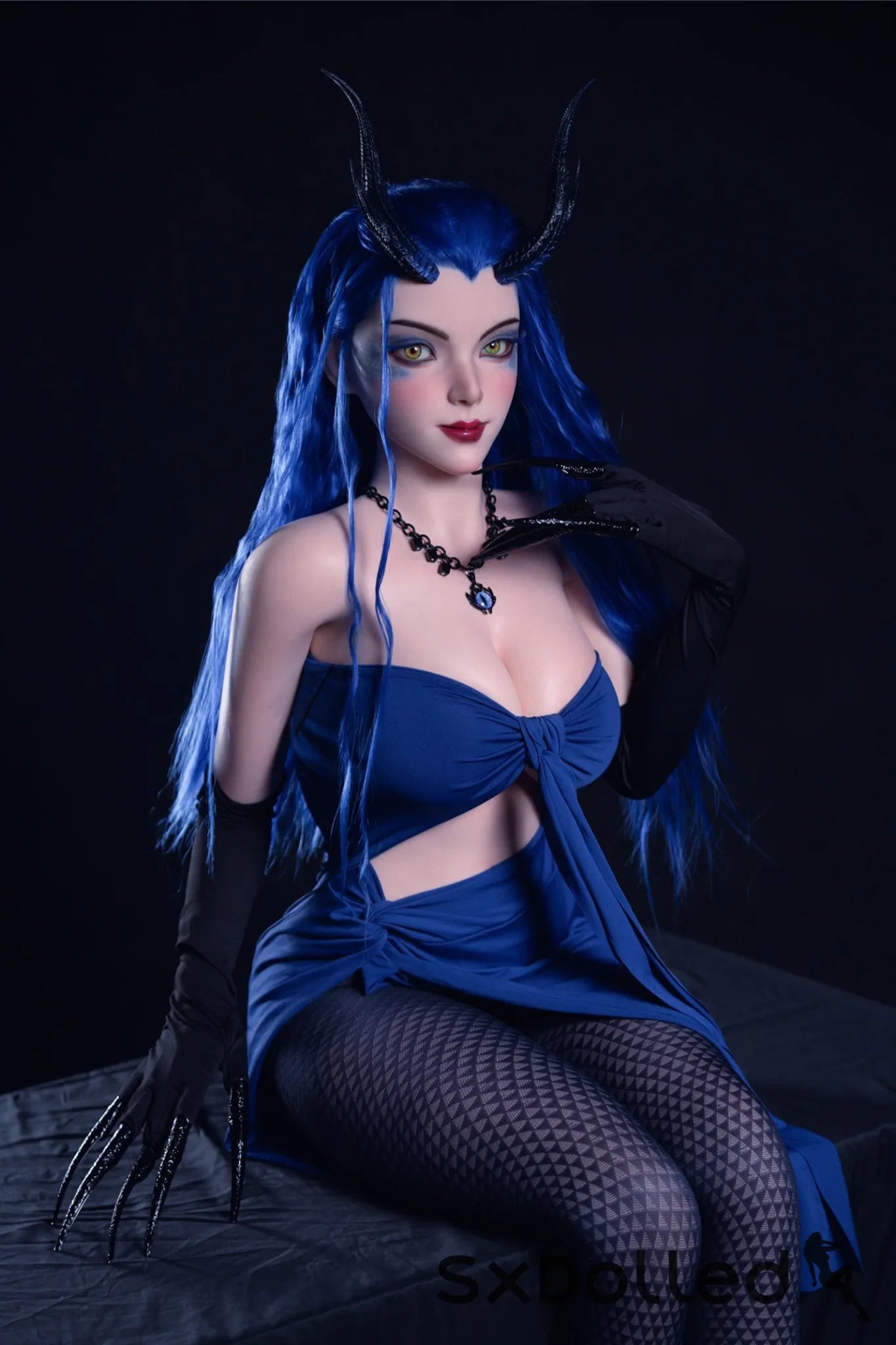 Kiana A (D-Cup) (164cm) | Blue Hair Demon Sex Doll | Rosretty D-Cup / 164cm / Blue Sex Doll