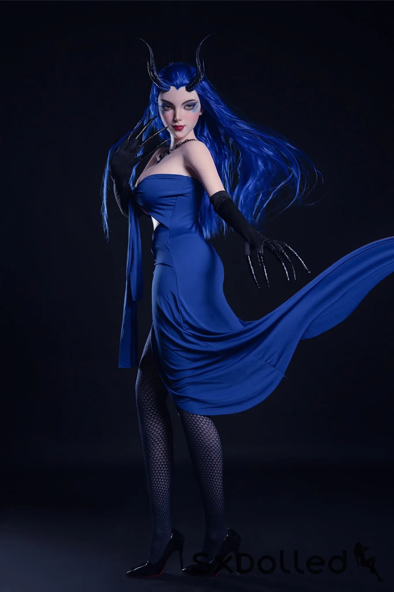 Kiana A (D-Cup) (164cm) | Blue Hair Demon Sex Doll | Rosretty D-Cup / 164cm / Blue Sex Doll