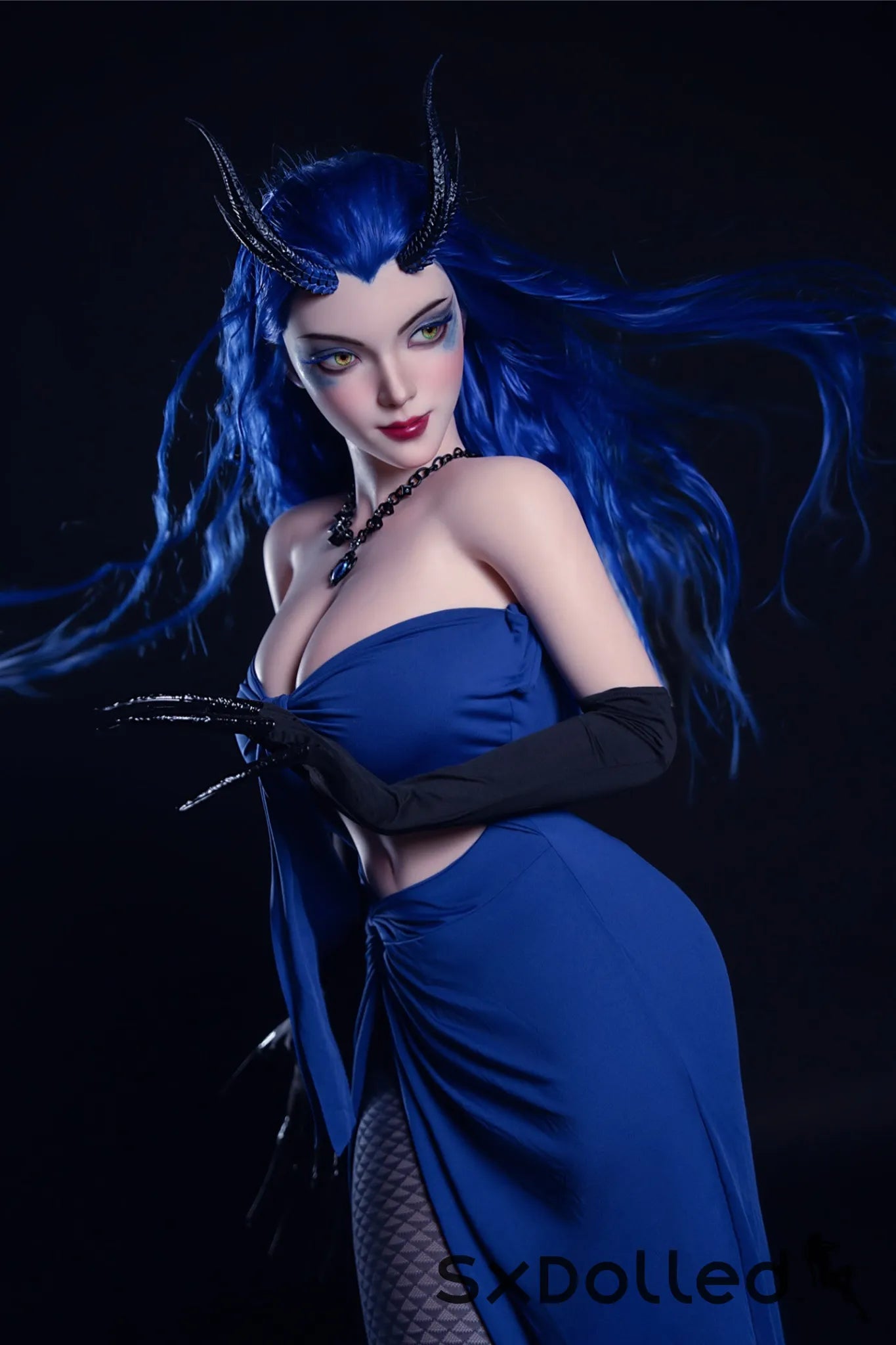Kiana A (D-Cup) (164cm) | Blue Hair Demon Sex Doll | Rosretty D-Cup / 164cm / Blue Sex Doll