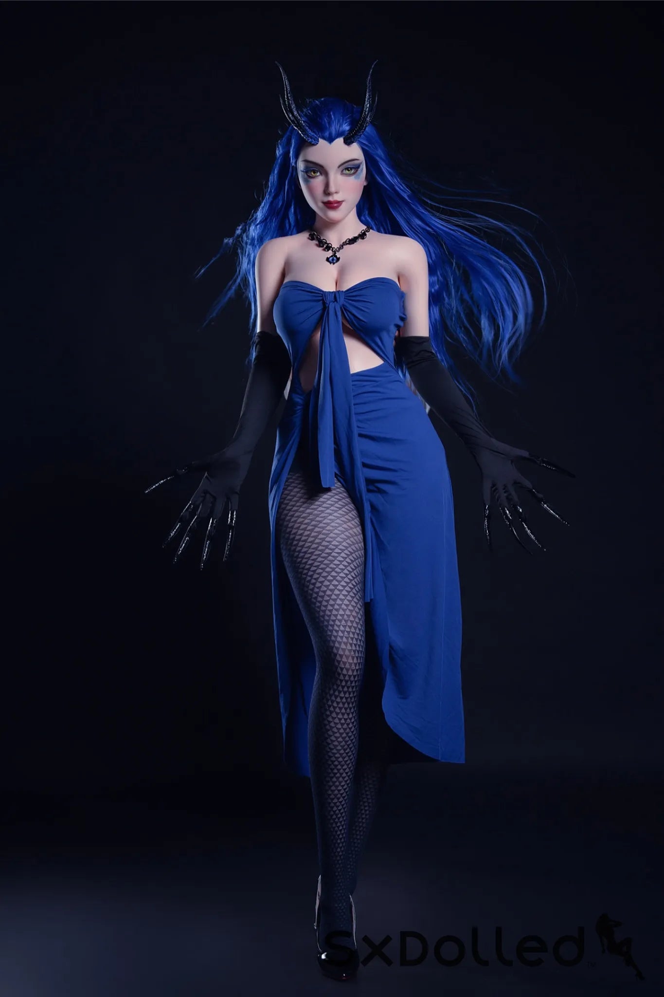 Kiana A (D-Cup) (164cm) | Blue Hair Demon Sex Doll | Rosretty D-Cup / 164cm / Blue Sex Doll
