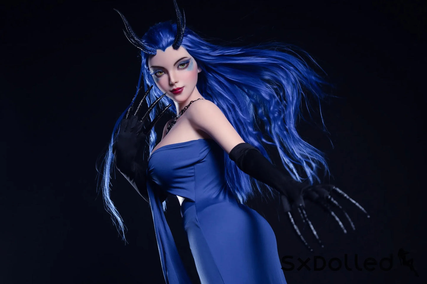 Kiana A (D-Cup) (164cm) | Blue Hair Demon Sex Doll | Rosretty D-Cup / 164cm / Blue Sex Doll