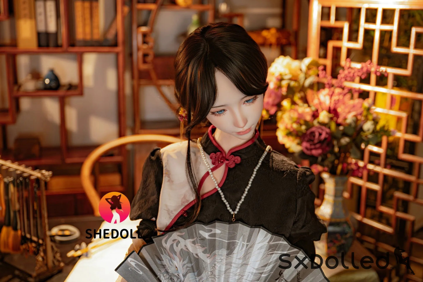 Lina B (E Cup) (156cm) | Asian Blue Eyed Sex Doll | SHEDOLL E Cup / 156cm / Brunette Sex Doll