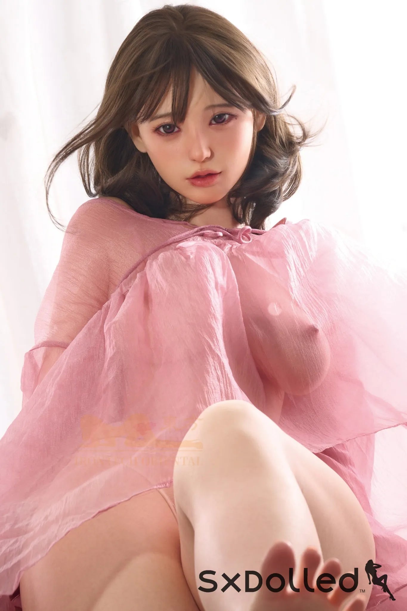 Miku A (E-Cup) (153cm) | Asian Curvy Thick Sex Doll | Irontech Doll E-Cup / 153cm / Brunette Sex Doll