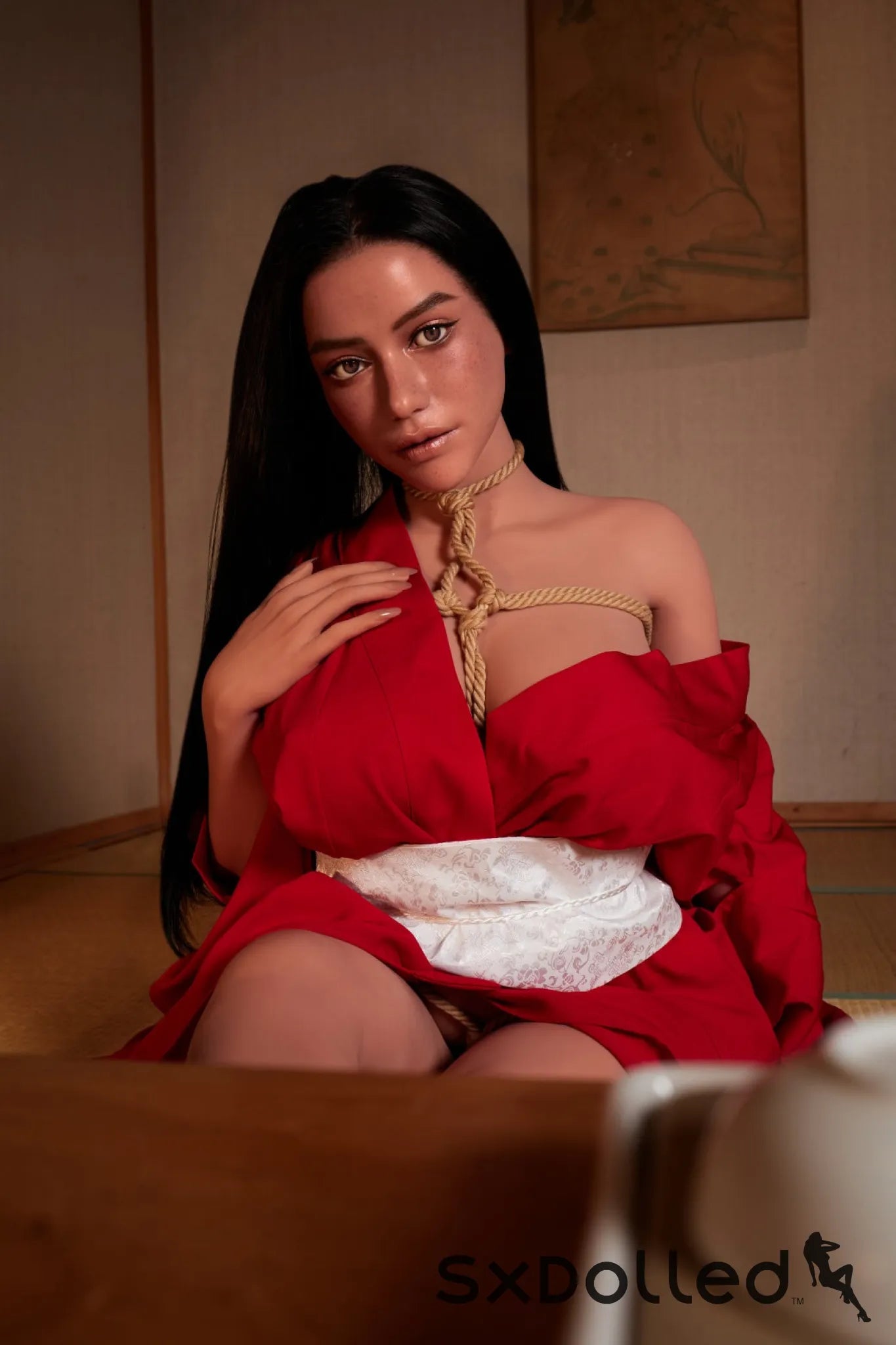 Tasha A (E-Cup) (154cm) | Submissive Latina Sex Doll | Climax Doll E-Cup / 154cm / Black Sex Doll