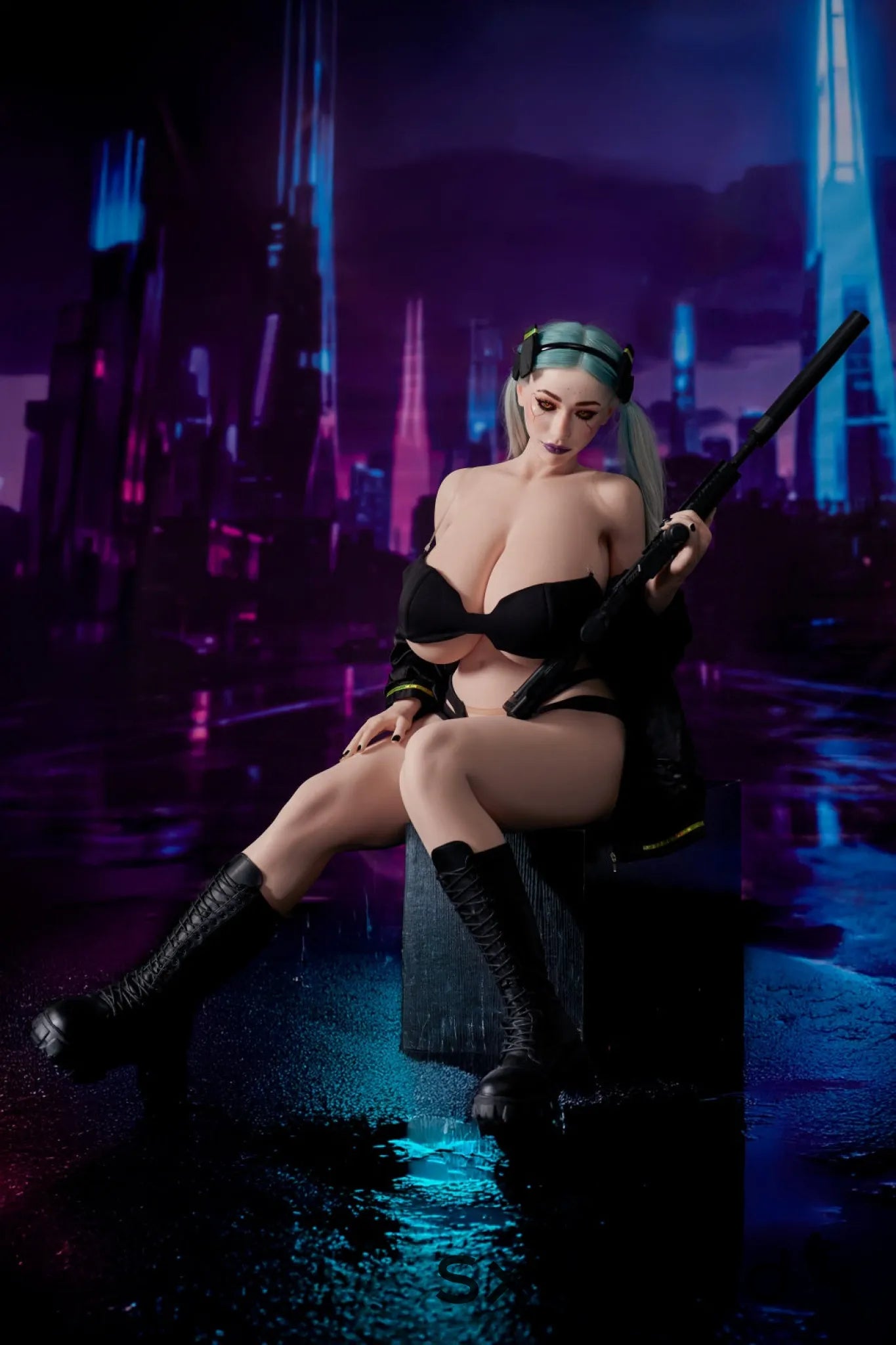 Tasha B (I-Cup) (161cm) | Halloween Edition Sex Doll | Climax Doll I-Cup / 161cm / Blue Sex Doll