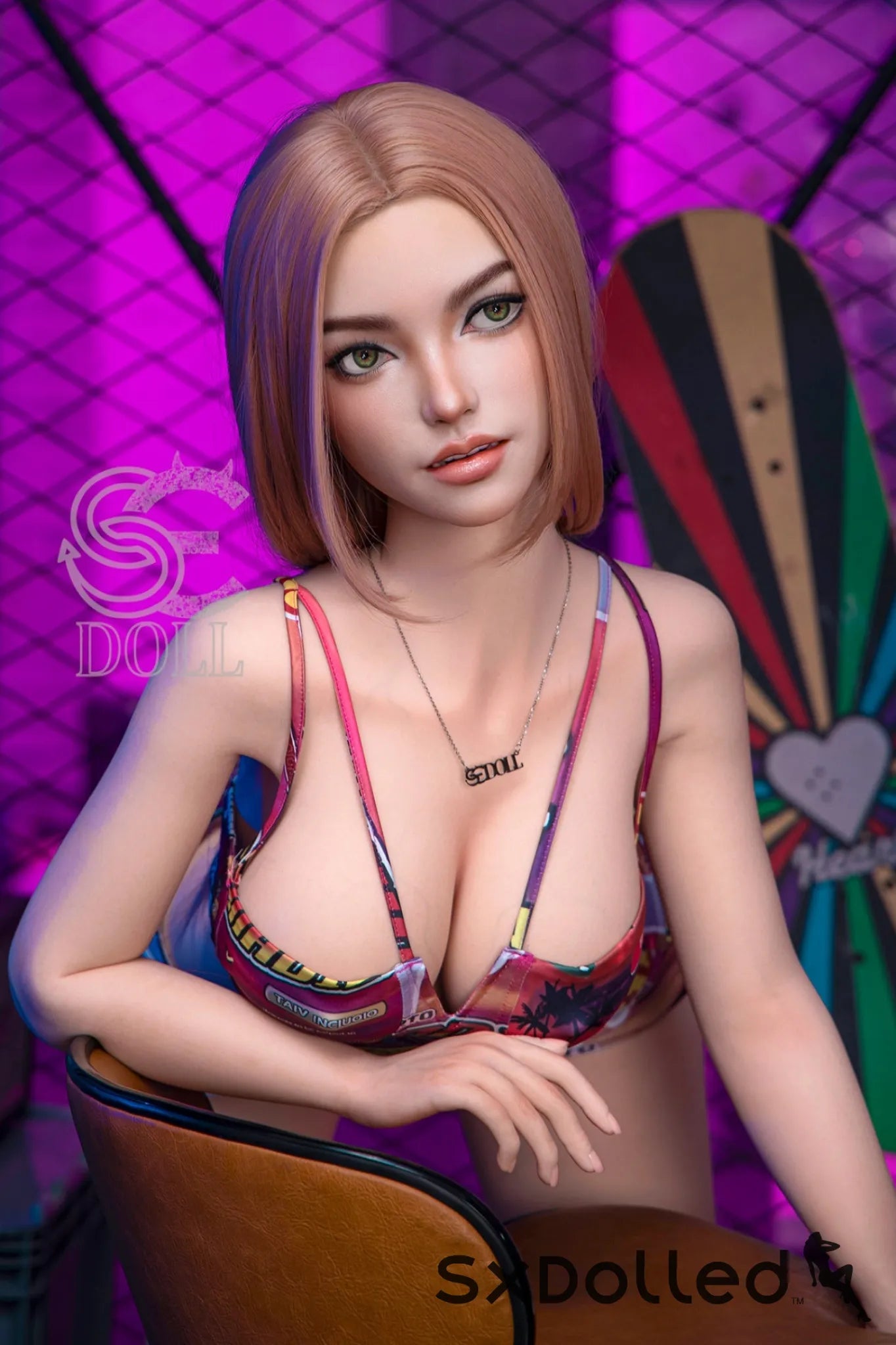 Vicky.I (E Cup) (161cm) | Pink Hair Caucasian Sex Doll | SE Doll E Cup / 161cm / Pink Sex Doll