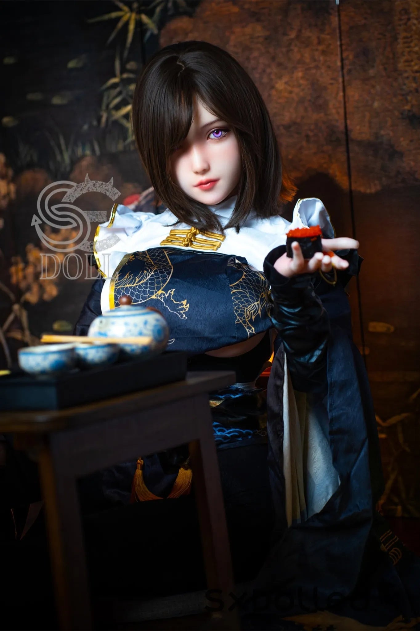 Yukki.I A (D Cup) (155cm) | Caucasian Purple Eyed Sex Doll | SE Doll D Cup / 155cm / Brunette Sex Doll