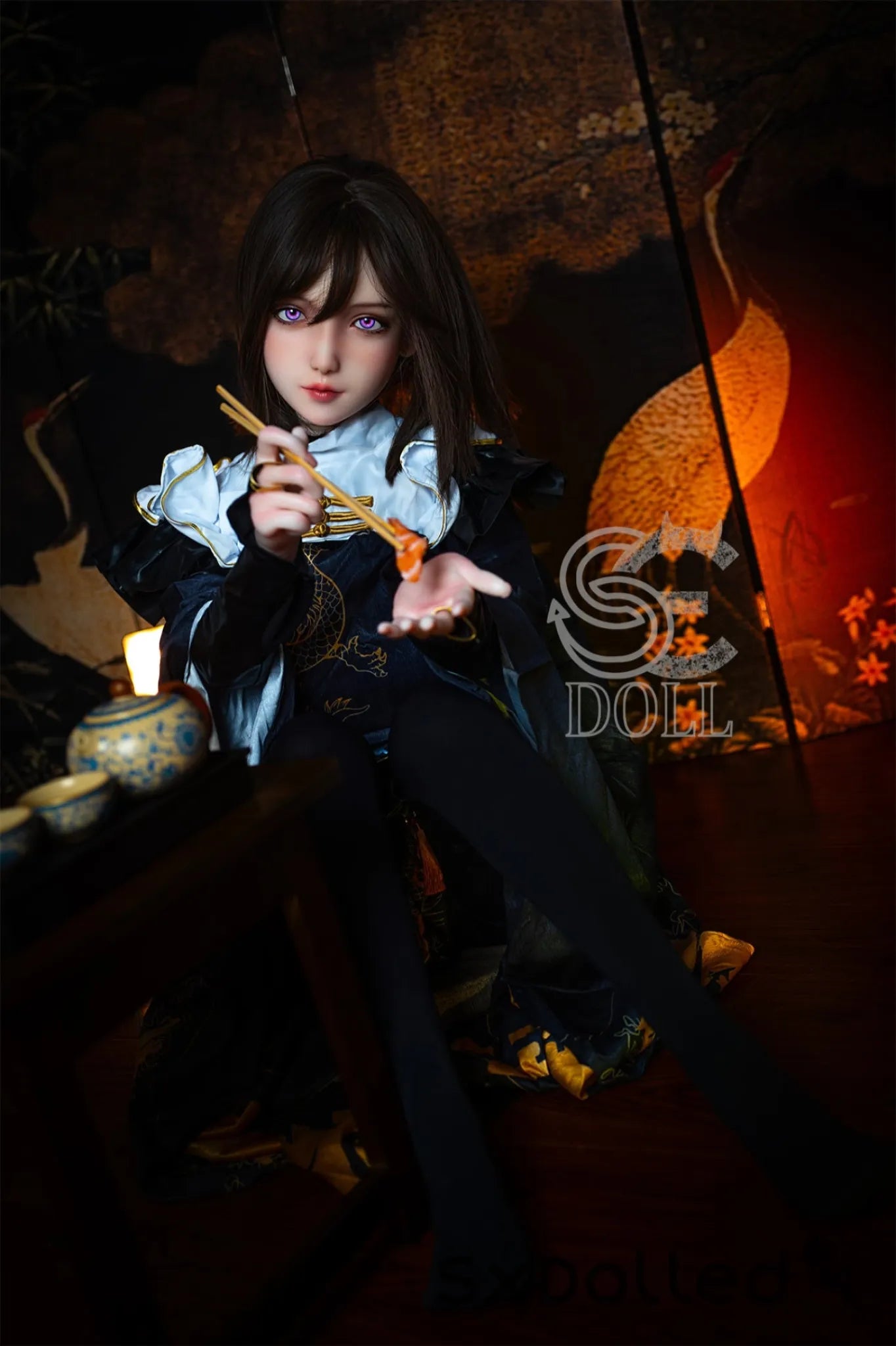 Yukki.I A (D Cup) (155cm) | Caucasian Purple Eyed Sex Doll | SE Doll D Cup / 155cm / Brunette Sex Doll