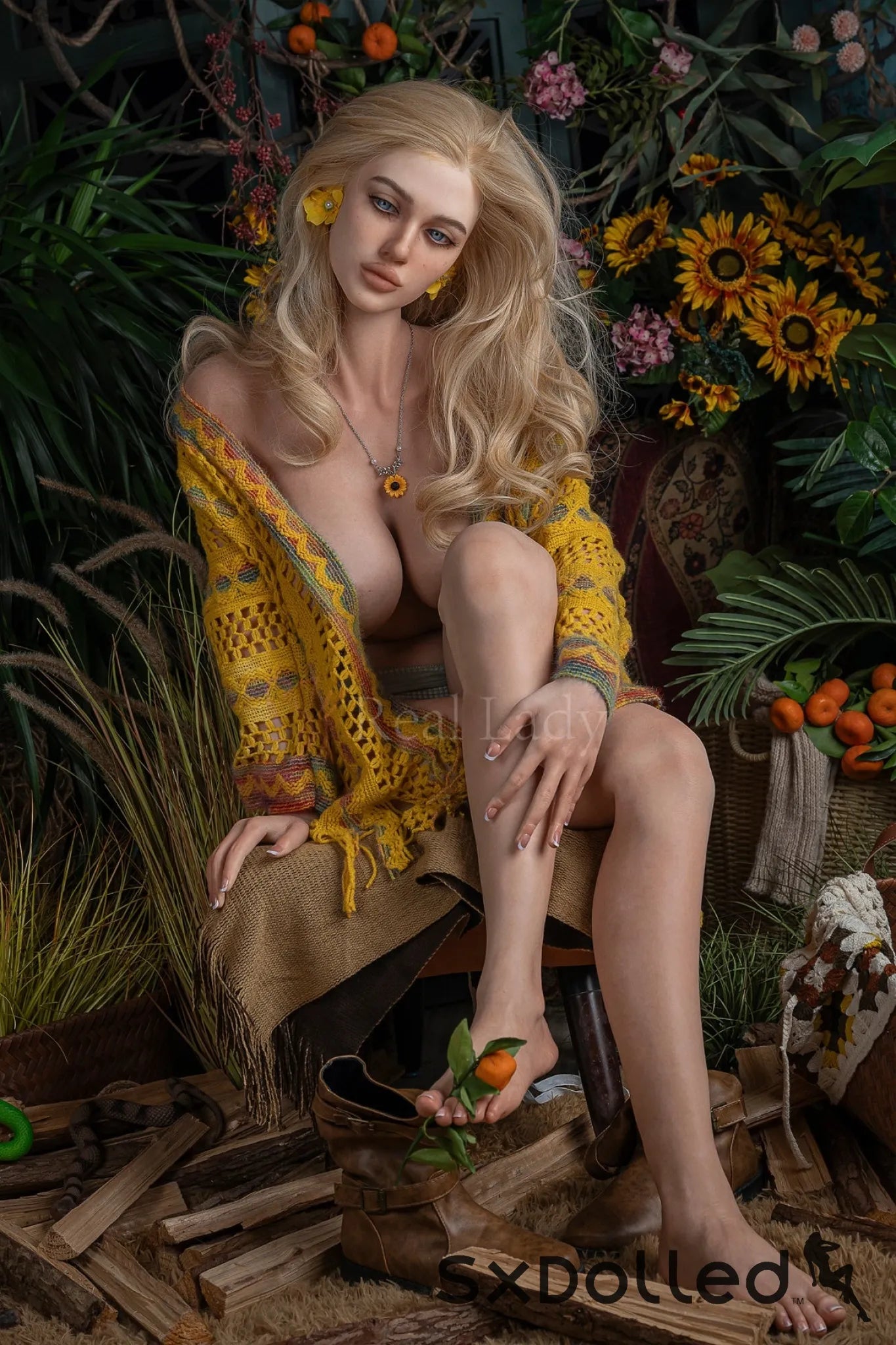 Zafina (J-Cup) (168cm) | Blonde Blue Eyed Sex Doll | Real Lady J-Cup / 168cm / Blonde Sex Doll