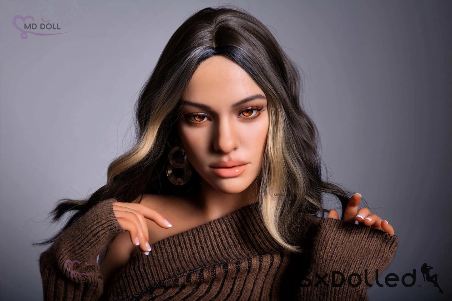 Zuri A (H-Cup) (162cm) | Latina Curvaceous Plump Sex Doll | MD Doll H-Cup / 162cm / Brunette Sex Doll