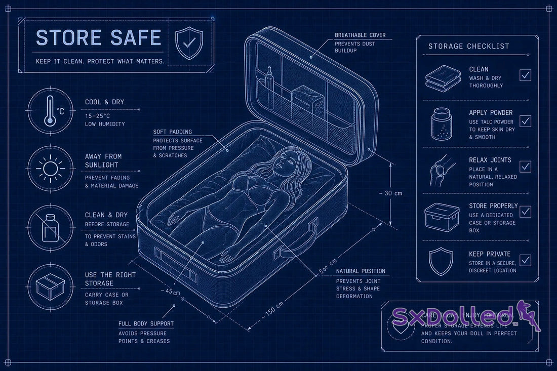 How to store a sex doll safely without damage or stains