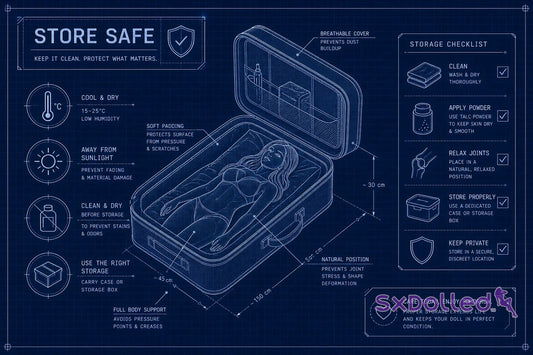 How to store a sex doll safely without damage or stains