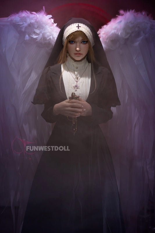 Bella C (A-Cup) (159cm) | Angel Nun Cosplay Sex Doll | Funwest Doll