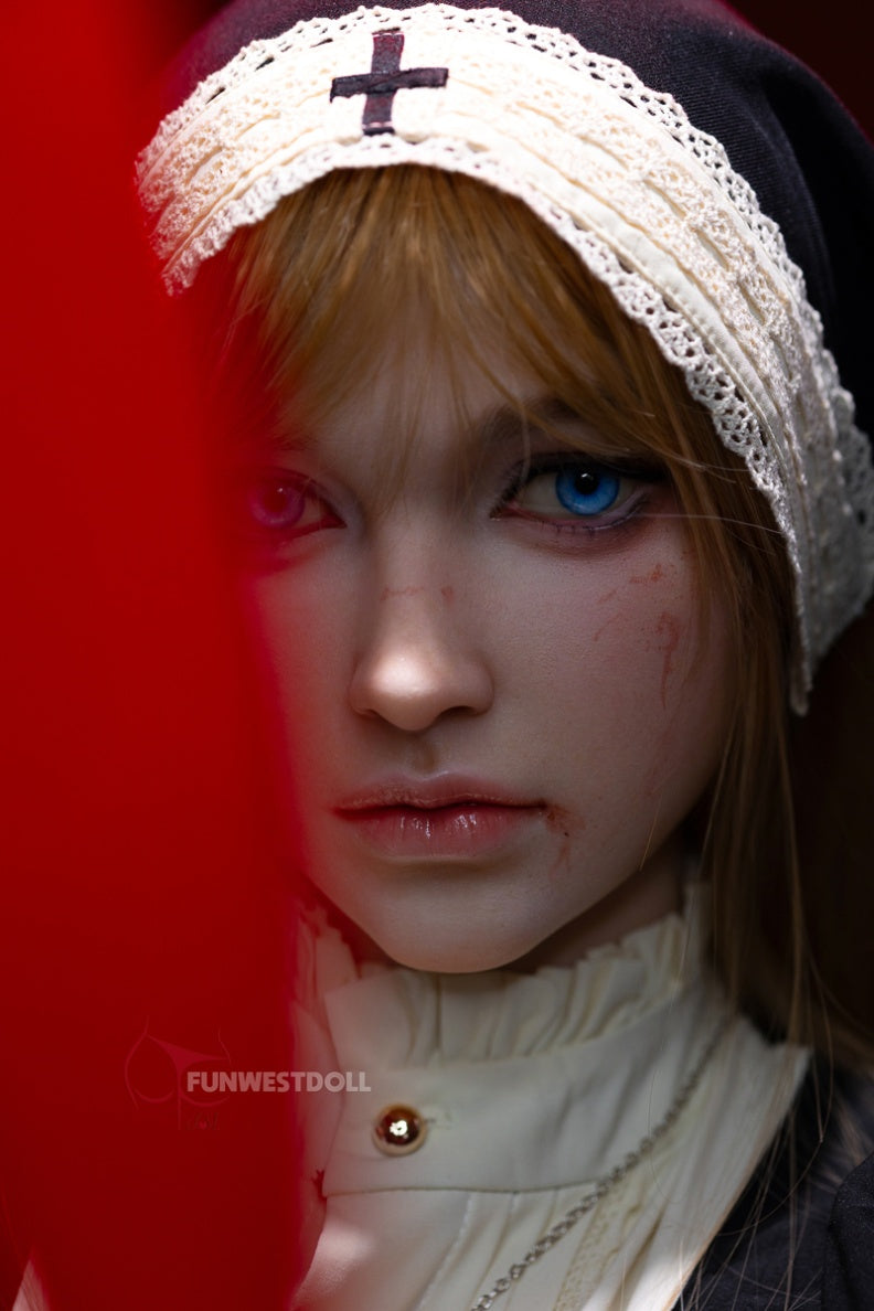 Bella C (A-Cup) (159cm) | Angel Nun Cosplay Sex Doll | Funwest Doll