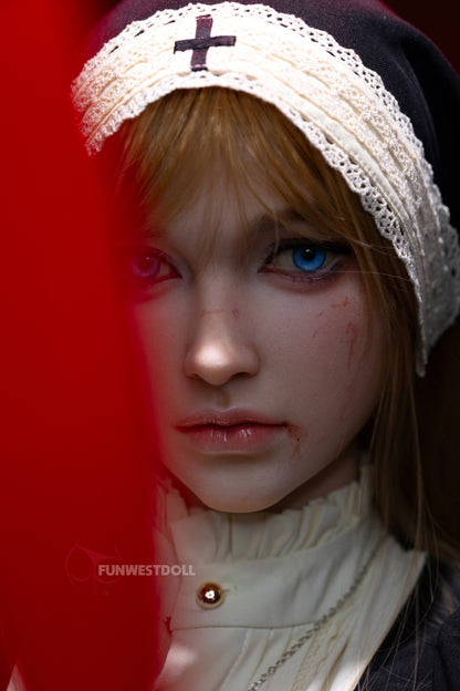 Bella C (A-Cup) (159cm) | Angel Nun Cosplay Sex Doll | Funwest Doll