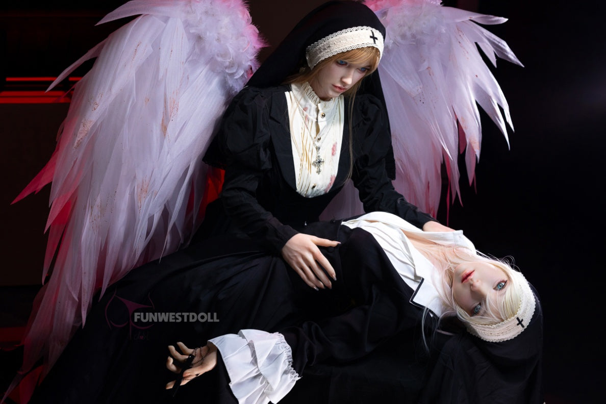 Bella C (A-Cup) (159cm) | Angel Nun Cosplay Sex Doll | Funwest Doll