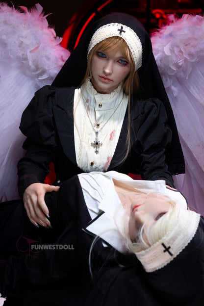 Bella C (A-Cup) (159cm) | Angel Nun Cosplay Sex Doll | Funwest Doll