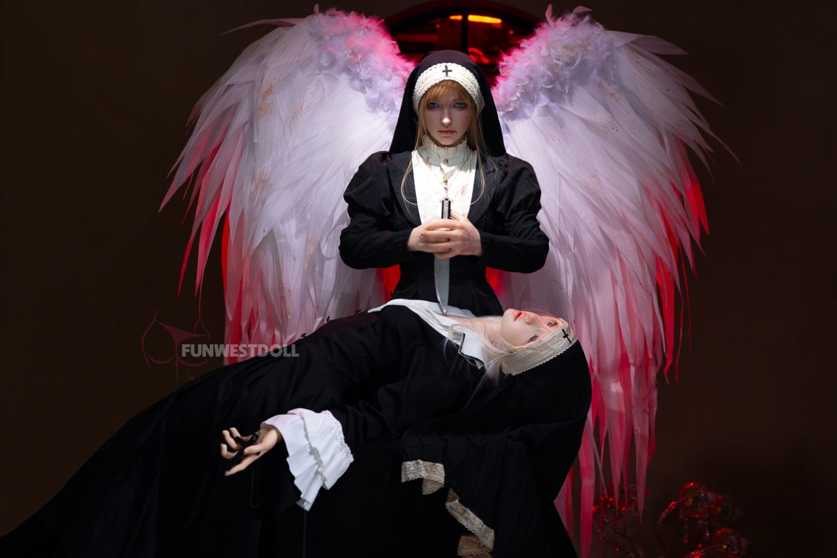 Bella C (A-Cup) (159cm) | Angel Nun Cosplay Sex Doll | Funwest Doll