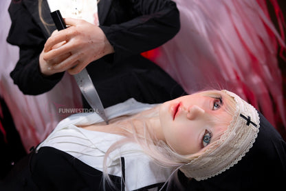 Bella C (A-Cup) (159cm) | Angel Nun Cosplay Sex Doll | Funwest Doll