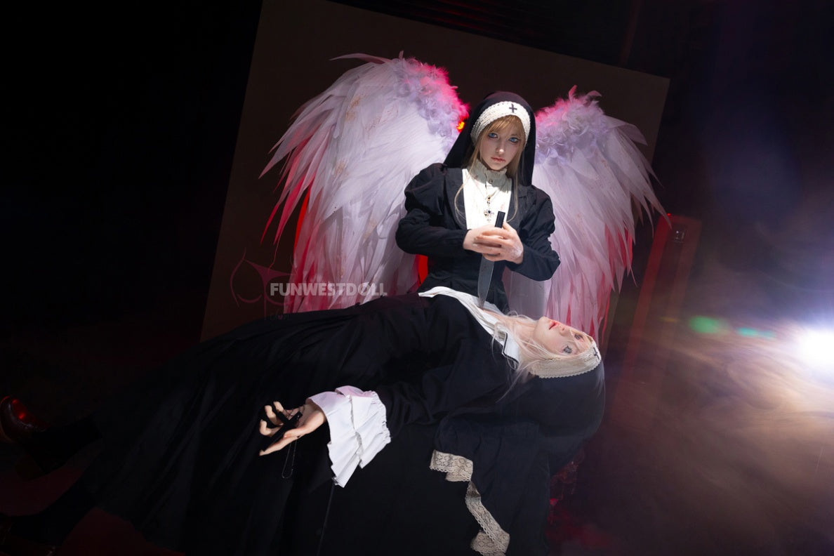 Bella C (A-Cup) (159cm) | Angel Nun Cosplay Sex Doll | Funwest Doll