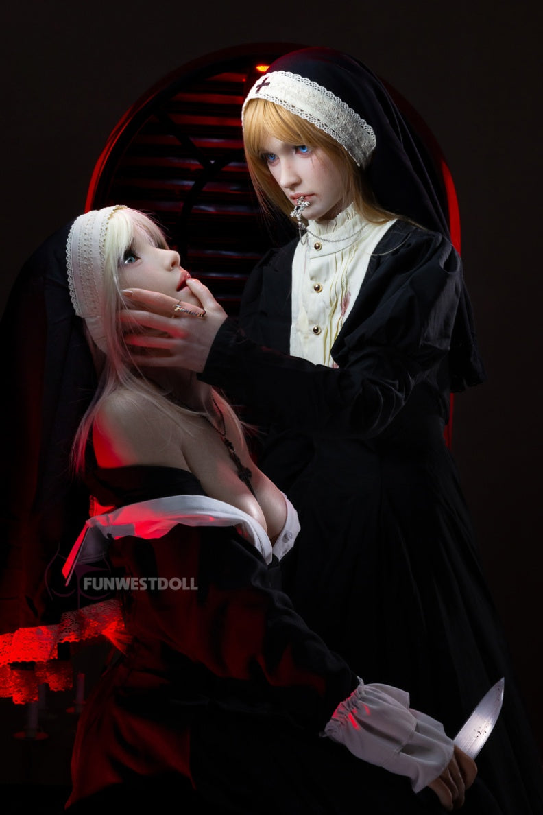 Bella C (A-Cup) (159cm) | Angel Nun Cosplay Sex Doll | Funwest Doll