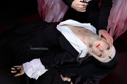 Bella C (A-Cup) (159cm) | Angel Nun Cosplay Sex Doll | Funwest Doll