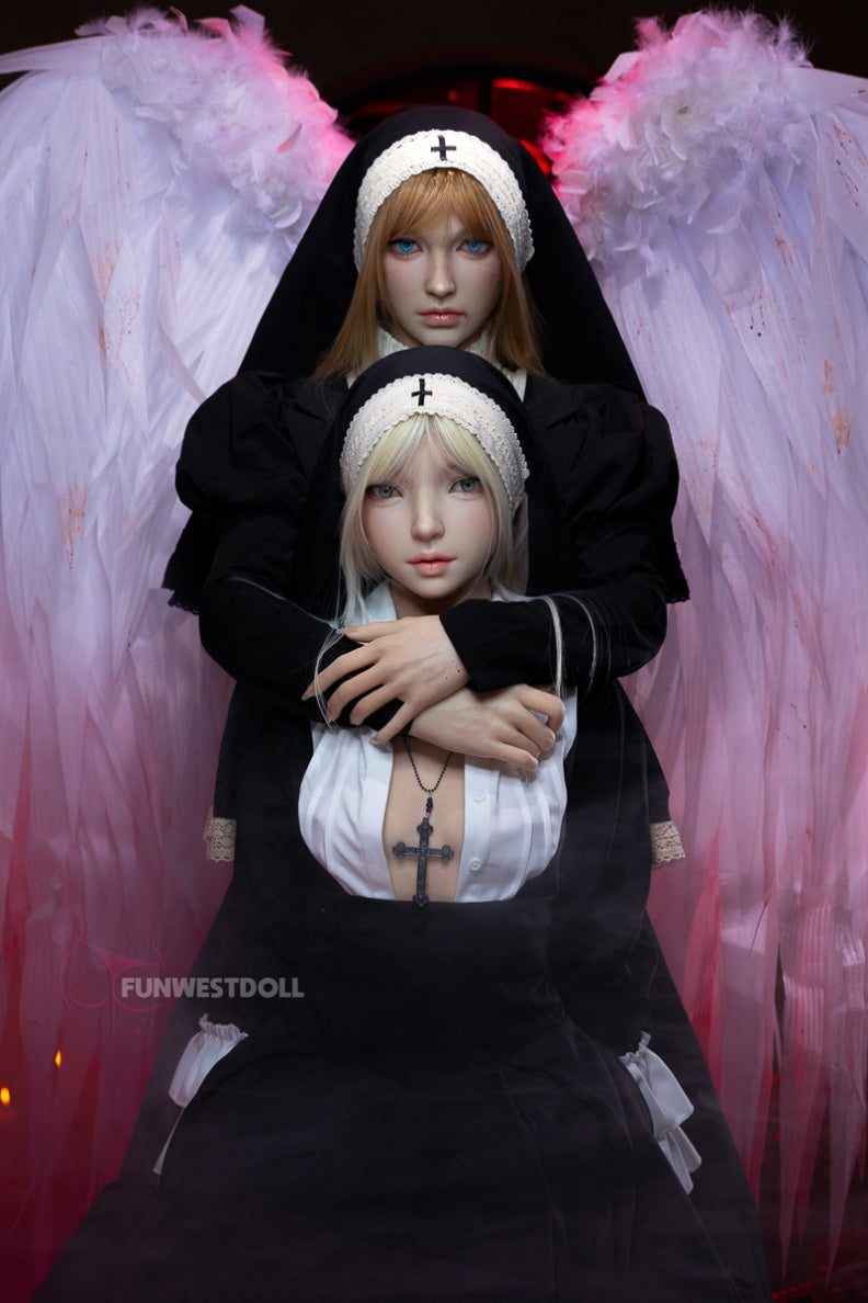 Bella C (A-Cup) (159cm) | Angel Nun Cosplay Sex Doll | Funwest Doll