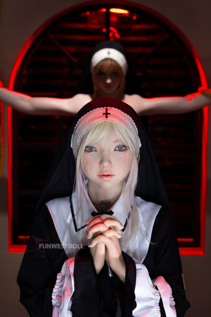 Bella C (A-Cup) (159cm) | Angel Nun Cosplay Sex Doll | Funwest Doll