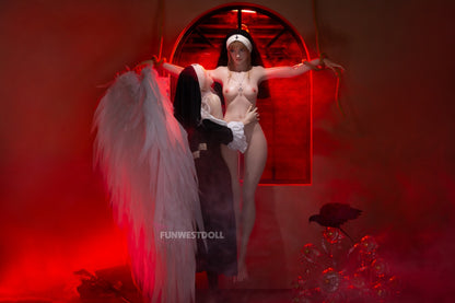Bella C (A-Cup) (159cm) | Angel Nun Cosplay Sex Doll | Funwest Doll