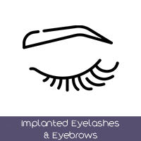 Implanted Eyelashes & Eyebrows (+$155 AUD)