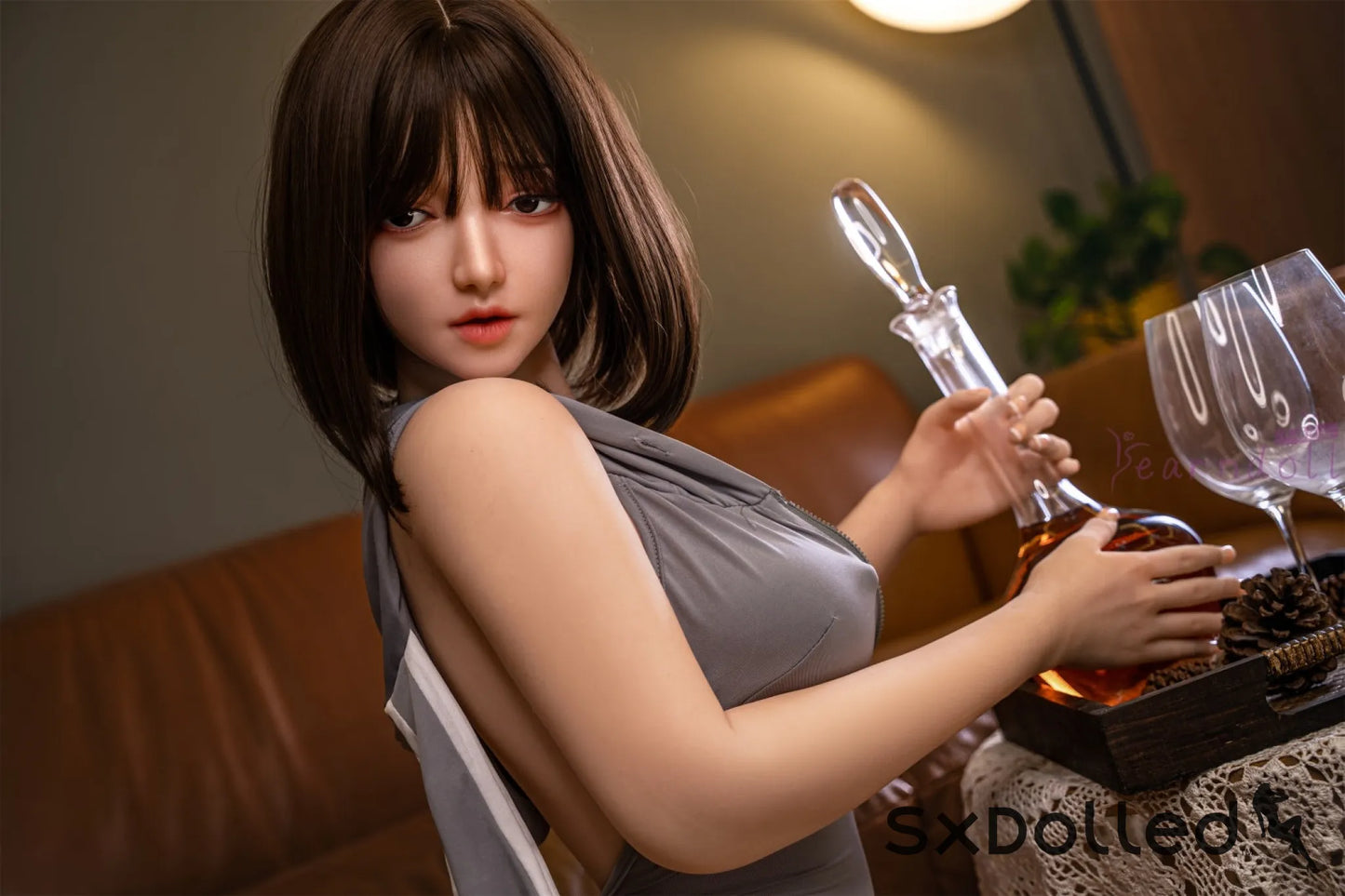 Aiko (E-Cup) (160cm) | ROS Short Hair Asian Sex Doll | Yearn Doll E-Cup / 160cm / Brunette Sex Doll
