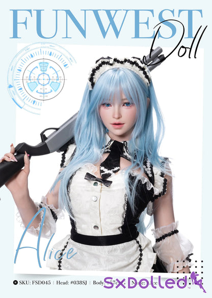 Alice C (G-Cup) (157cm) | Maid Cosplay Sex Doll | Funwest Doll - G-Cup / 157cm / Blue - Sex Doll