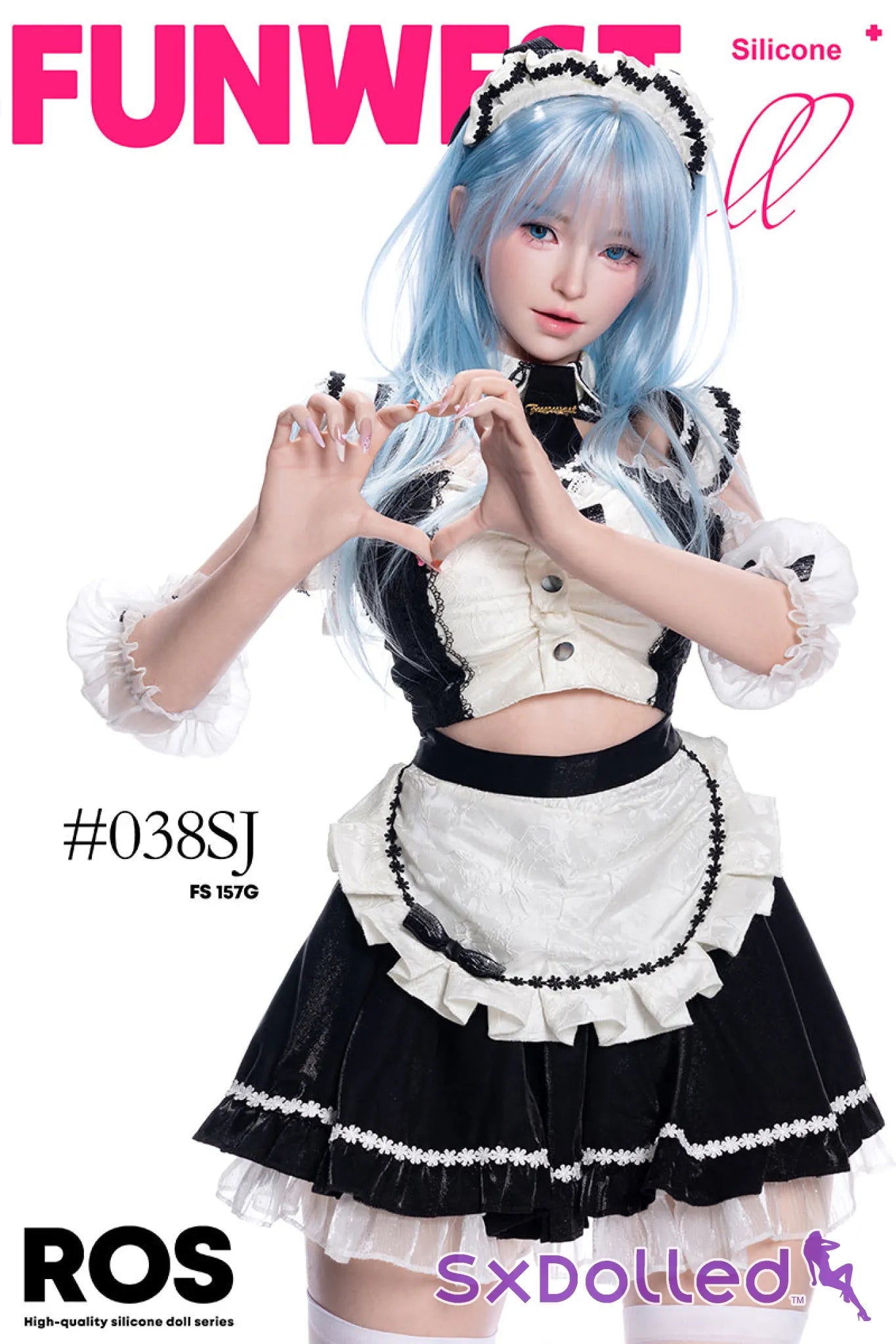 Alice C (G-Cup) (157cm) | Maid Cosplay Sex Doll | Funwest Doll - G-Cup / 157cm / Blue - Sex Doll