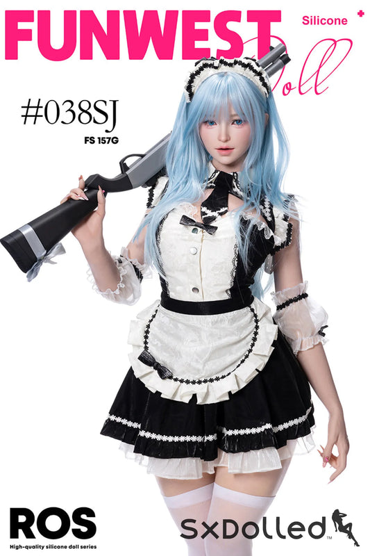 Alice C (G-Cup) (157cm) | Maid Cosplay Sex Doll | Funwest Doll - G-Cup / 157cm / Blue - Sex Doll