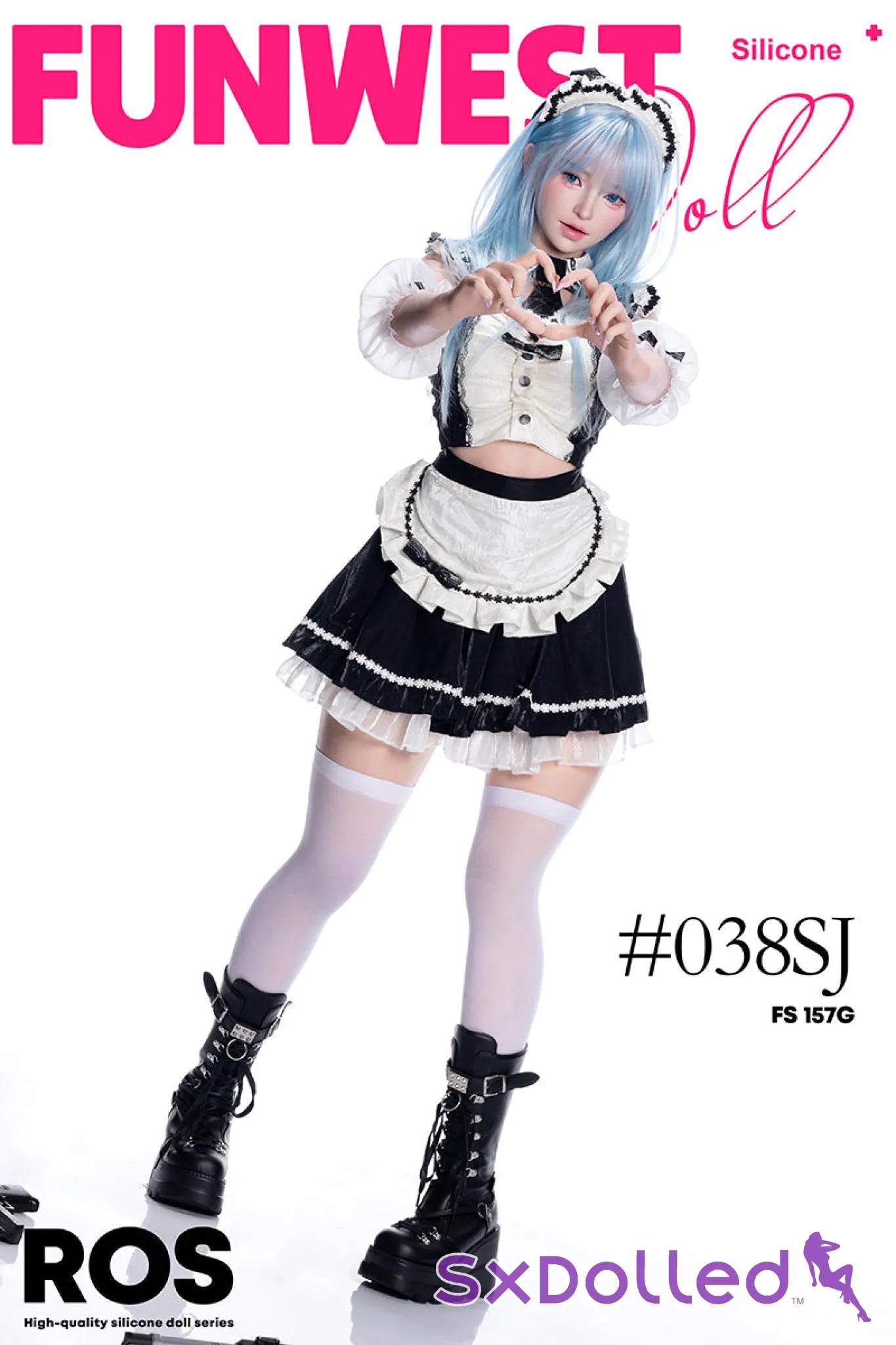 Alice C (G-Cup) (157cm) | Maid Cosplay Sex Doll | Funwest Doll - G-Cup / 157cm / Blue - Sex Doll