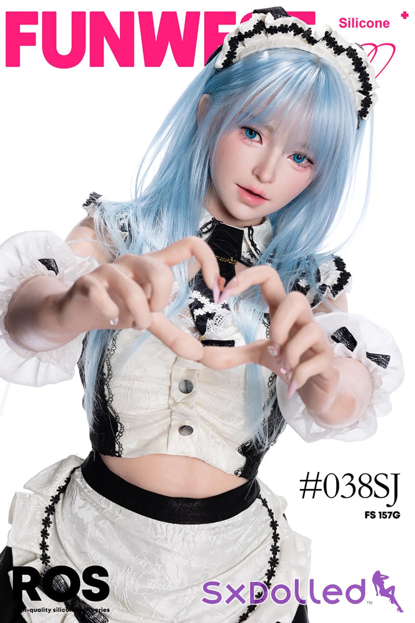 Alice C (G-Cup) (157cm) | Maid Cosplay Sex Doll | Funwest Doll - G-Cup / 157cm / Blue - Sex Doll