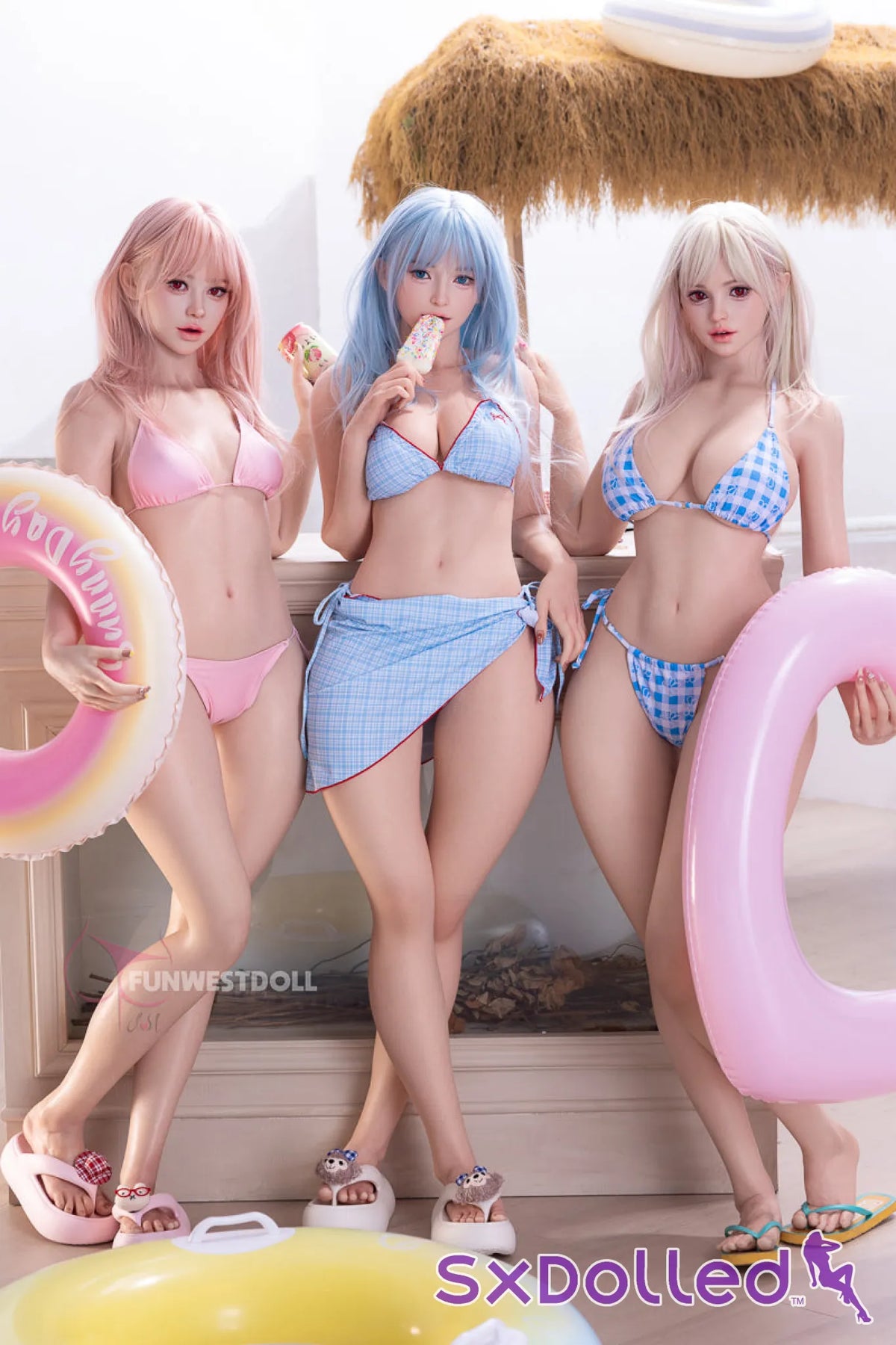 Alice D (F-Cup) (159cm) | Playful Blue-Haired Beauty Sex Doll | Funwest Doll - F-Cup / 159cm / Blue - Sex Doll